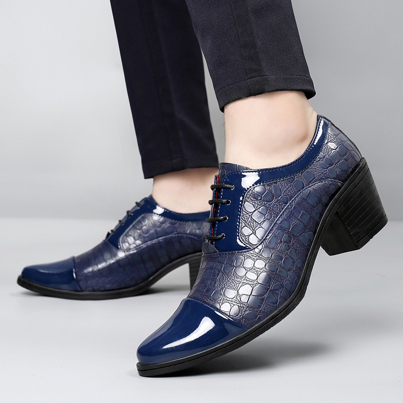 Men Shoes Oxford - Men's Height Lncreasing Shoes Casual Oxford