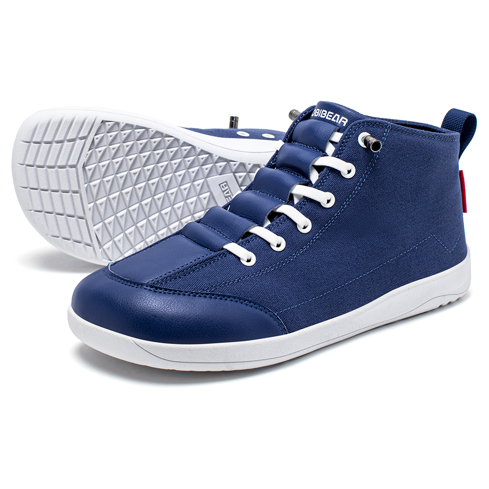 Men'S Shoes Zero Drop - HOBIBEAR Mid-Top Canvas Boots Unisex Barefoot