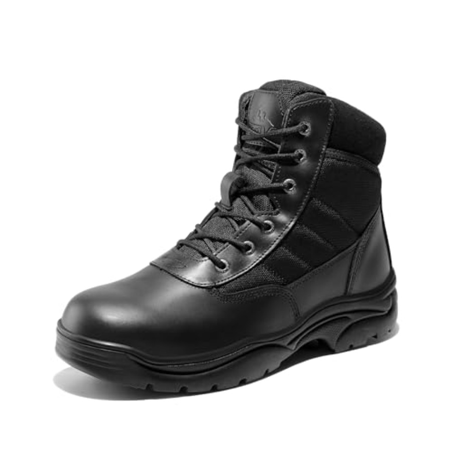 Hiking Boot Waterproof - Men's Waterproof Tactical Work Boots Leather