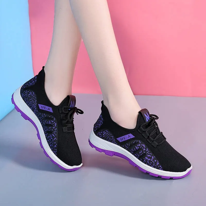 Mesh Trainer Breathable - Women's Woven Shoes Platform Sneakers Summer