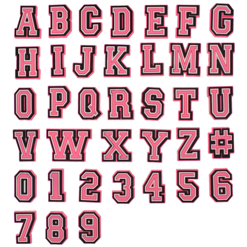 Pink Letter Shoe Charms for Cr - Men Shoes Jeans ulasan dan harga
