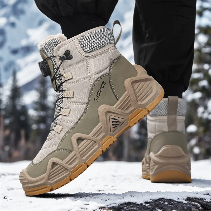 Warm Fur Outdoor Mens Combat T - Hiking Boot Waterproof ulasan dan harga
