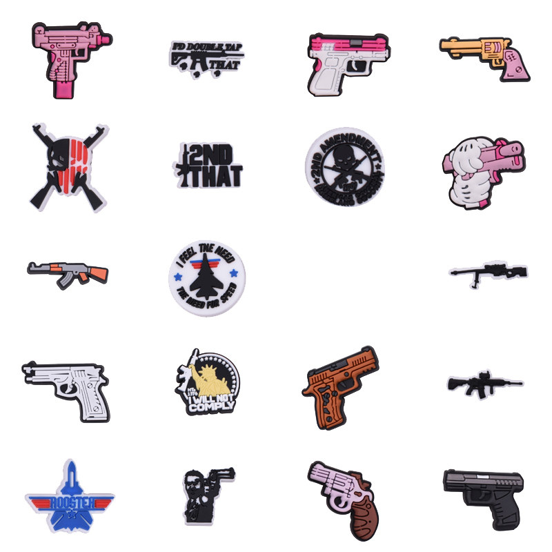 Gun Shoe Charms for Crocs Sand - Men Shoes Jeans ulasan dan harga