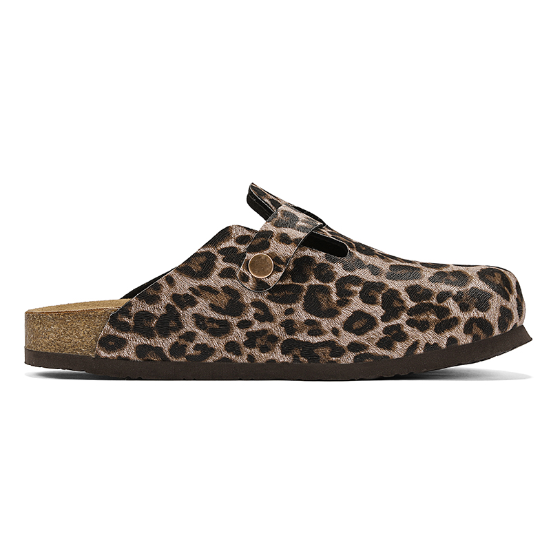 Leopard print Cork Slippers Ha - Men'S Shoes Birkenstock ulasan dan harga