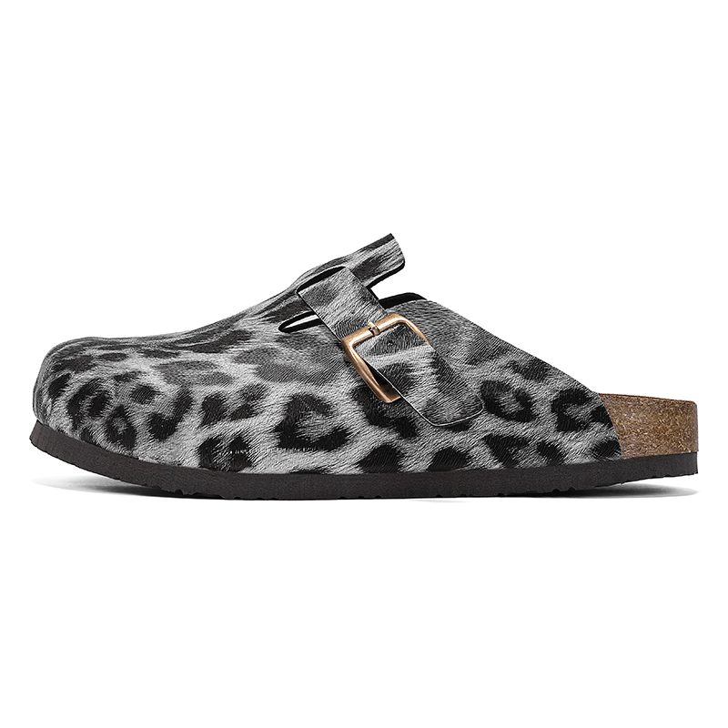 Leopard print Cork Slippers Ha - Men'S Shoes Birkenstock ulasan dan harga