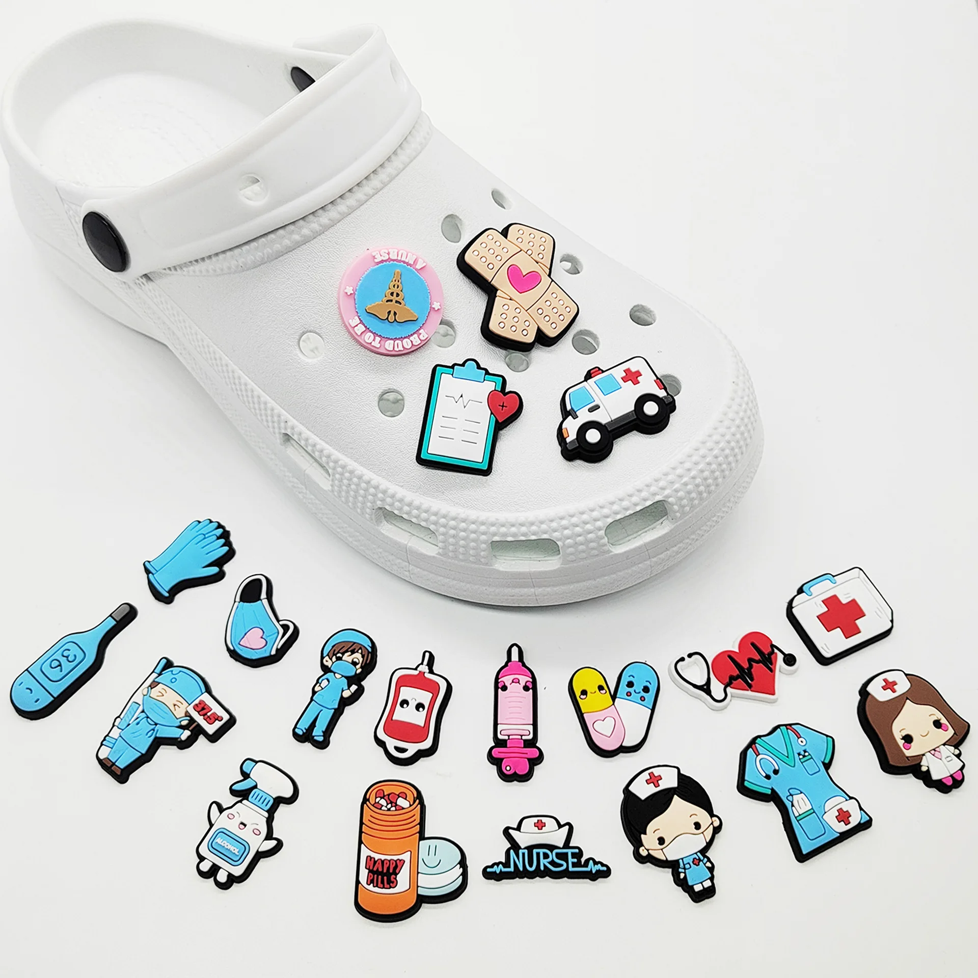 New 1pcs PVC Shoe Charms for C - Men Shoes Jeans ulasan dan harga
