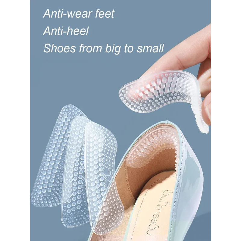 1/2pair Silicone Heel Stickers - Men'S Shoes Grip ulasan dan harga