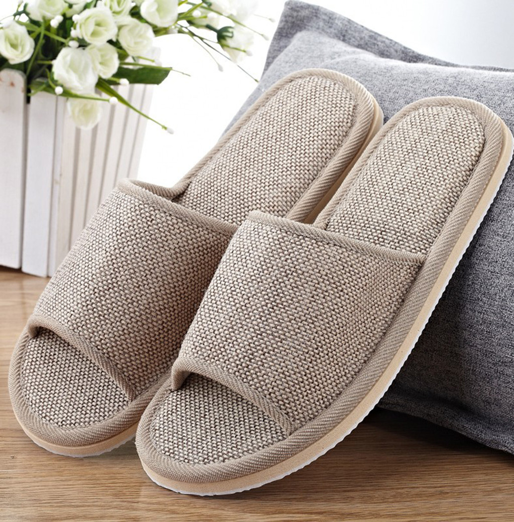 Linen Slippers For Men And Wom - Men'S Shoes Slip On ulasan dan harga