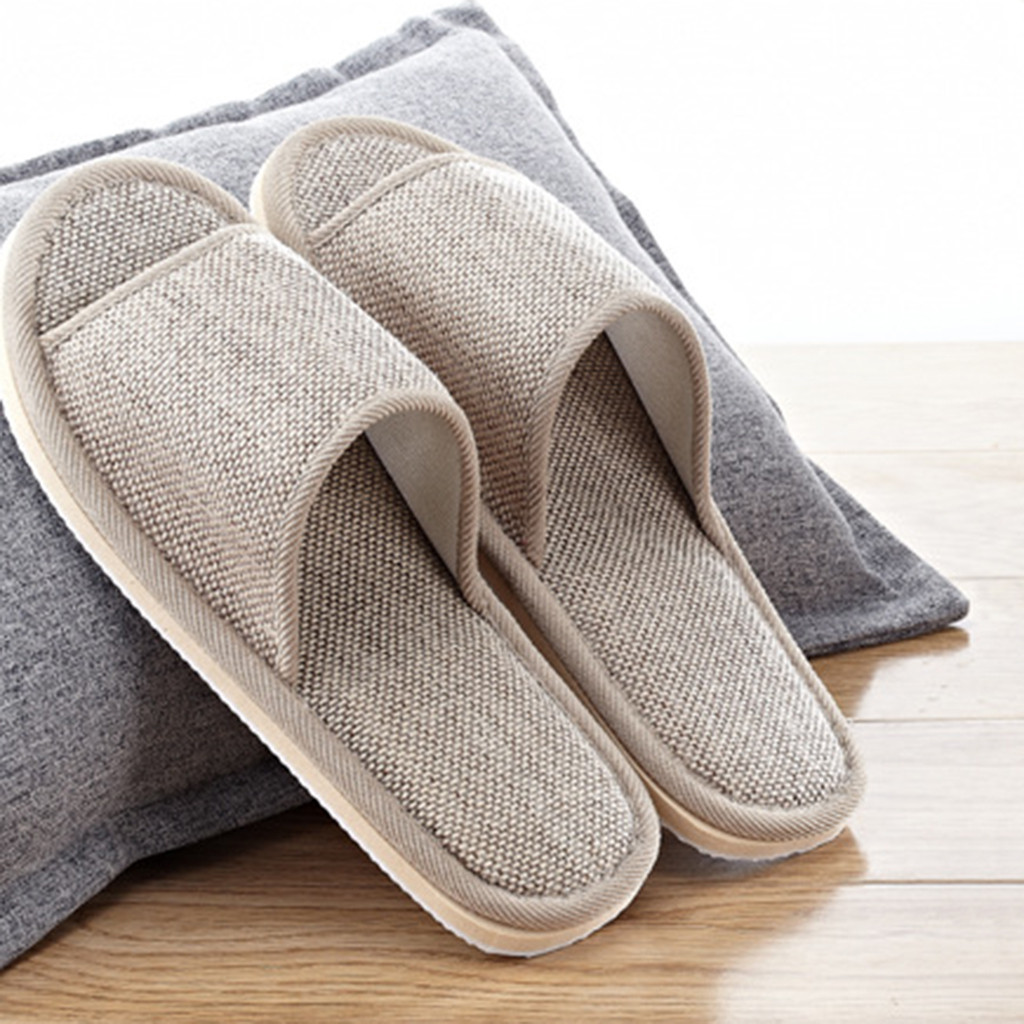 Linen Slippers For Men And Wom - Men'S Shoes Slip On ulasan dan harga