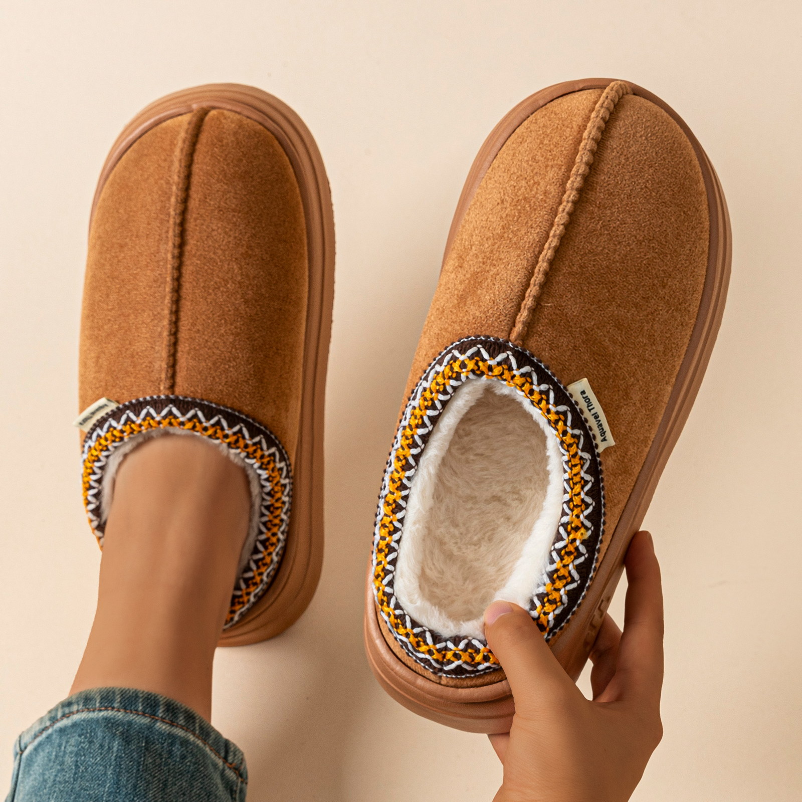 Winter Anti-slip Women's Soft  - Men'S Shoes Slip On ulasan dan harga