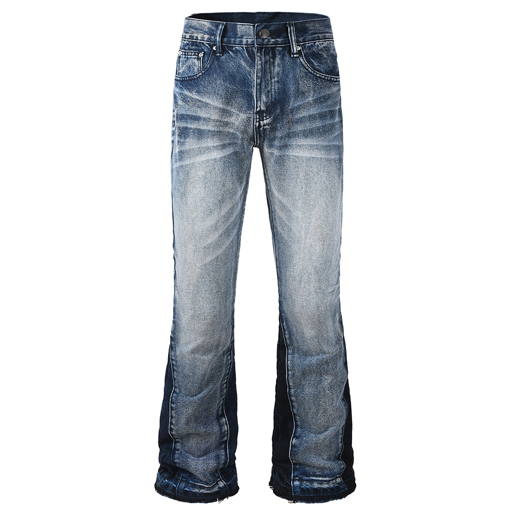 Men's Spliced Boot Cut Denim J - Men Shoes Jeans ulasan dan harga