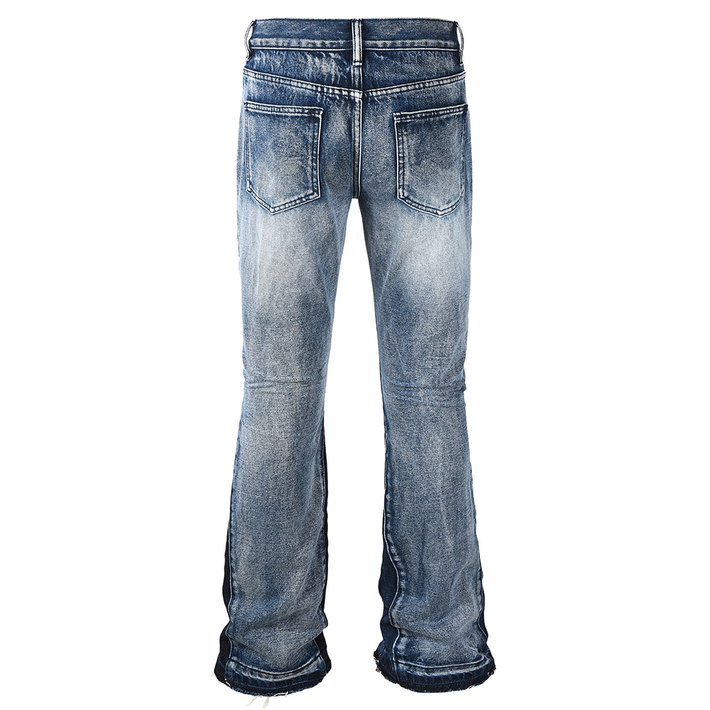 Men's Spliced Boot Cut Denim J - Men Shoes Jeans ulasan dan harga