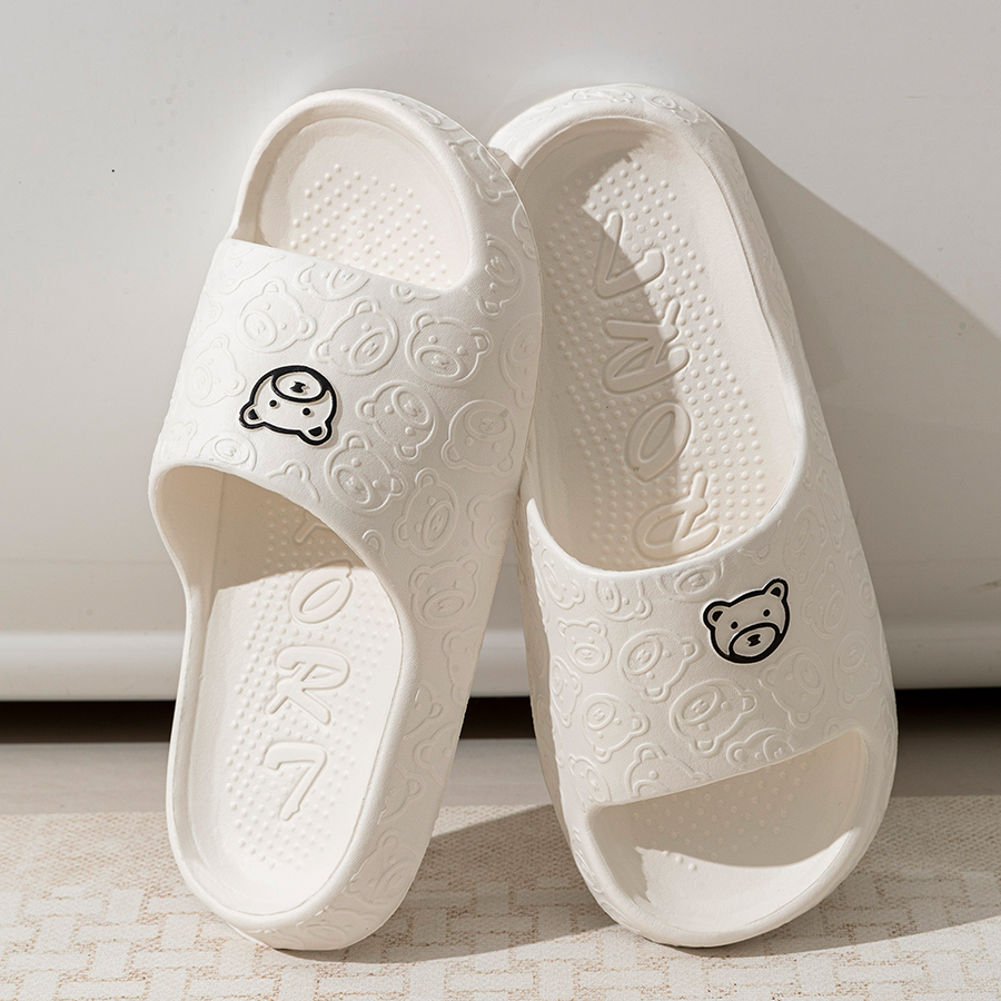 Printting Cute Bear Women Slip - Men'S Shoes Slip On ulasan dan harga