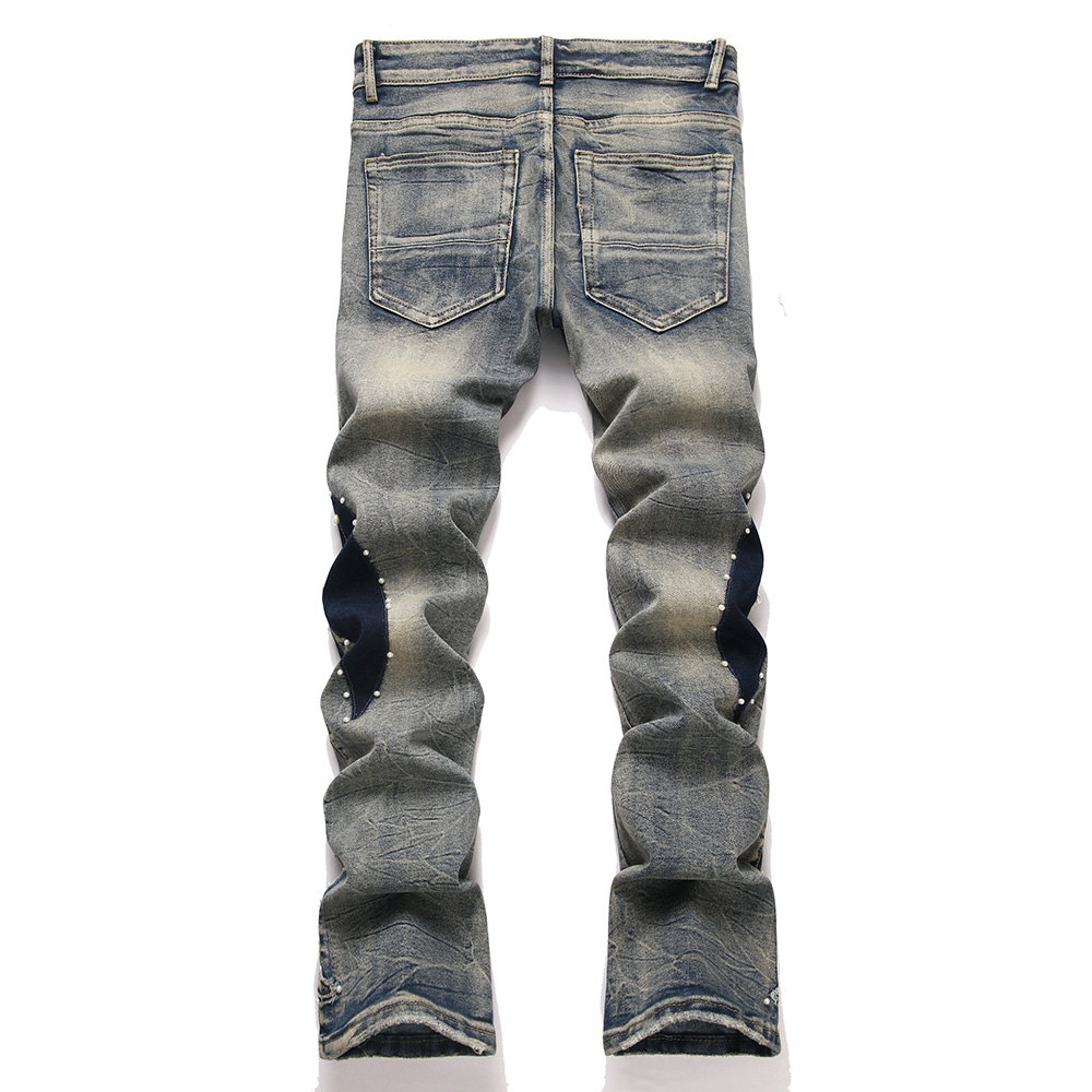 Men's Pearl Boot Cut Denim Jea - Men Shoes Jeans ulasan dan harga