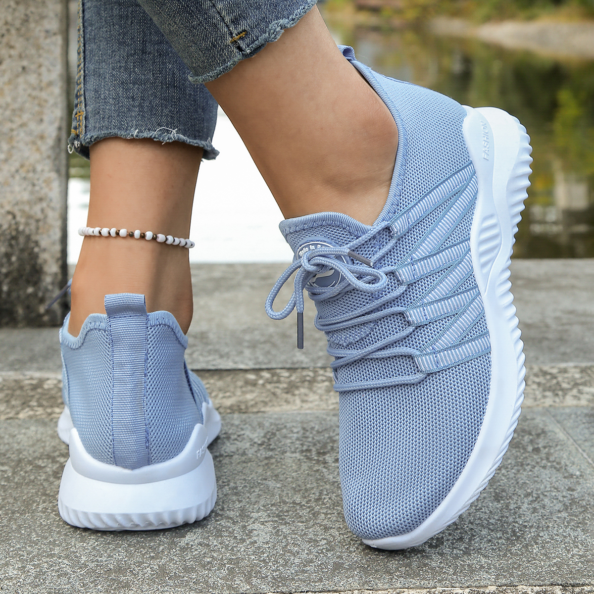 Women's  Breathable Knit Mesh  - Mesh Trainer Breathable ulasan dan harga