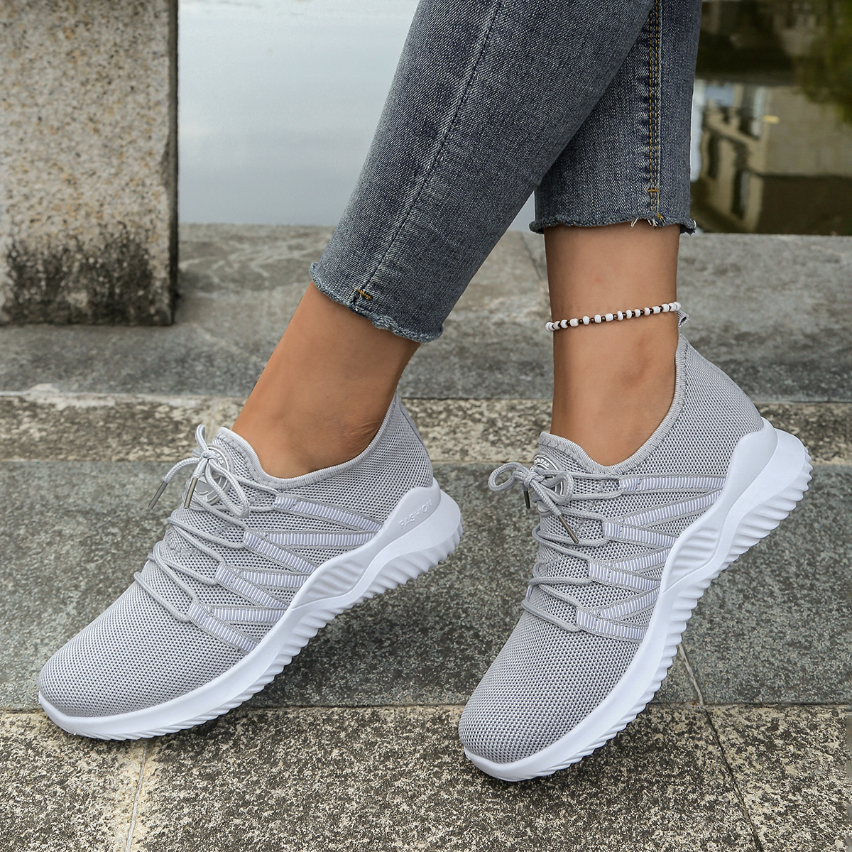 Women's  Breathable Knit Mesh  - Mesh Trainer Breathable ulasan dan harga