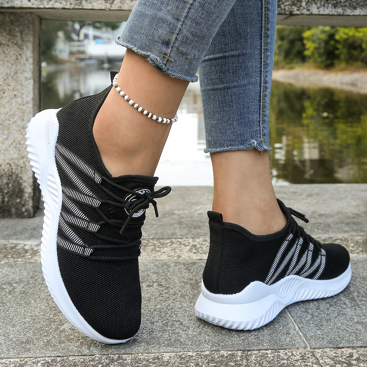 Women's  Breathable Knit Mesh  - Mesh Trainer Breathable ulasan dan harga