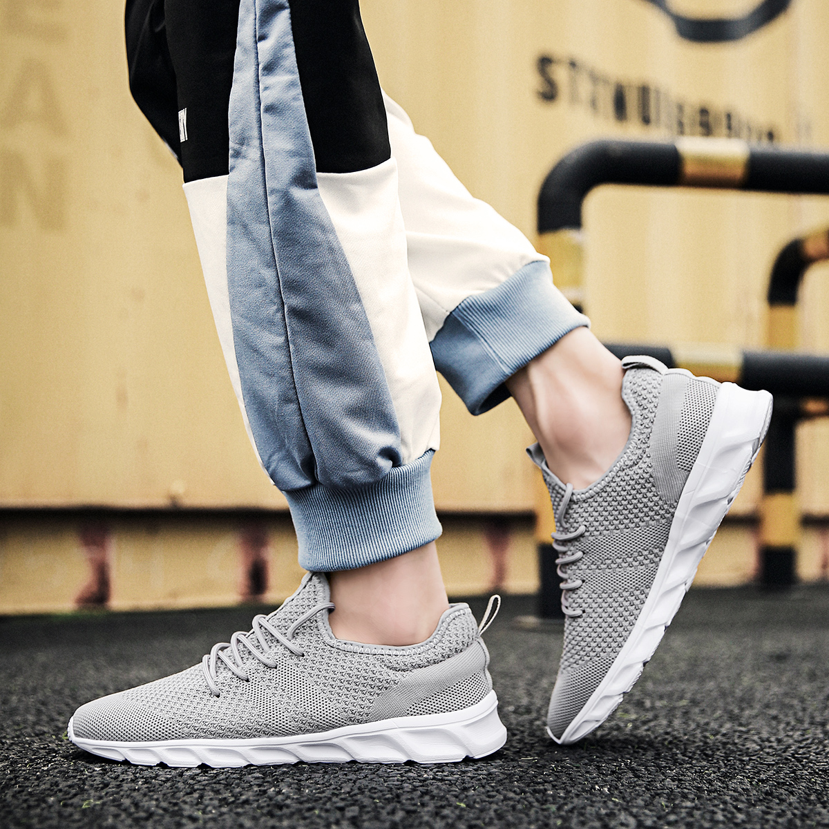 Breathable Men's Sneaker Casua - Men Shoes Running Sale ulasan dan harga