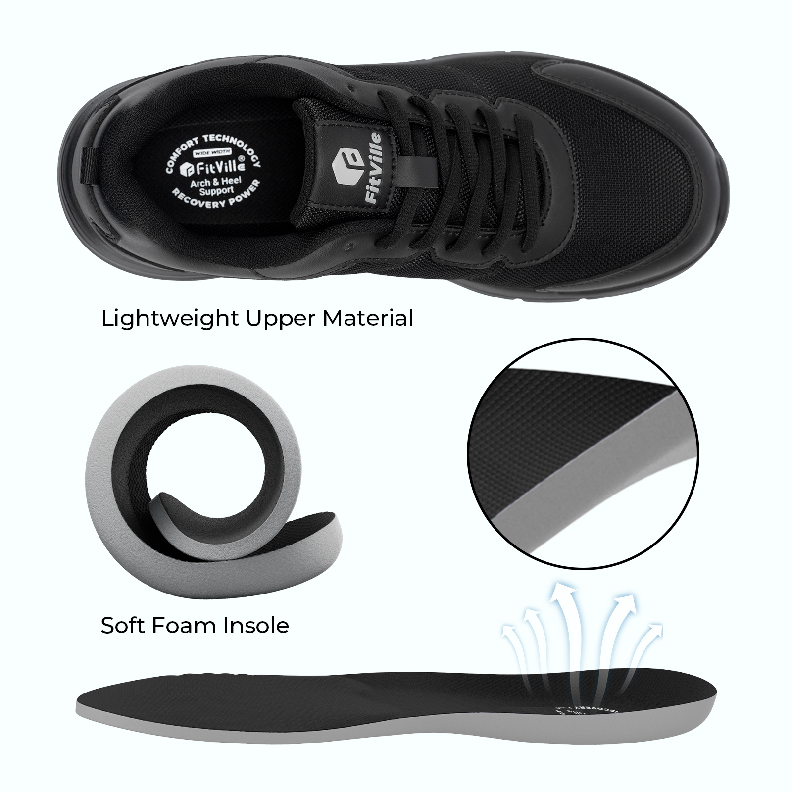 FitVille Men's Walking Shoes W - Men'S Shoes Wide Width ulasan dan harga