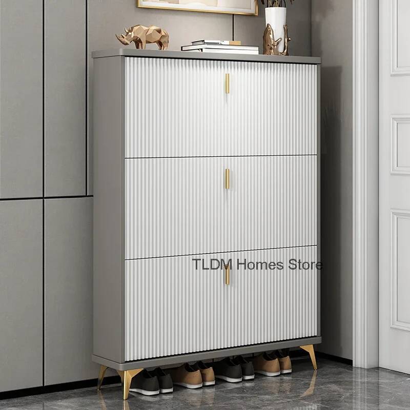 Modern Minimalist Shoe Cabinet - Men Shoes Rack ulasan dan harga