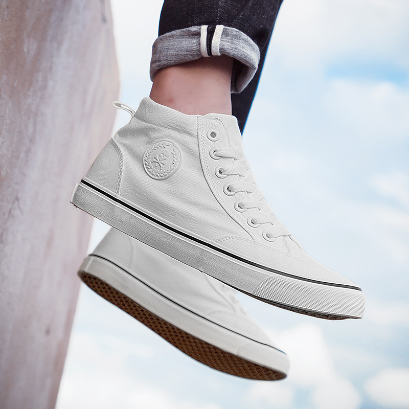 Classic Men Canvas Shoes Sprin - Men Shoes White Colour ulasan dan harga