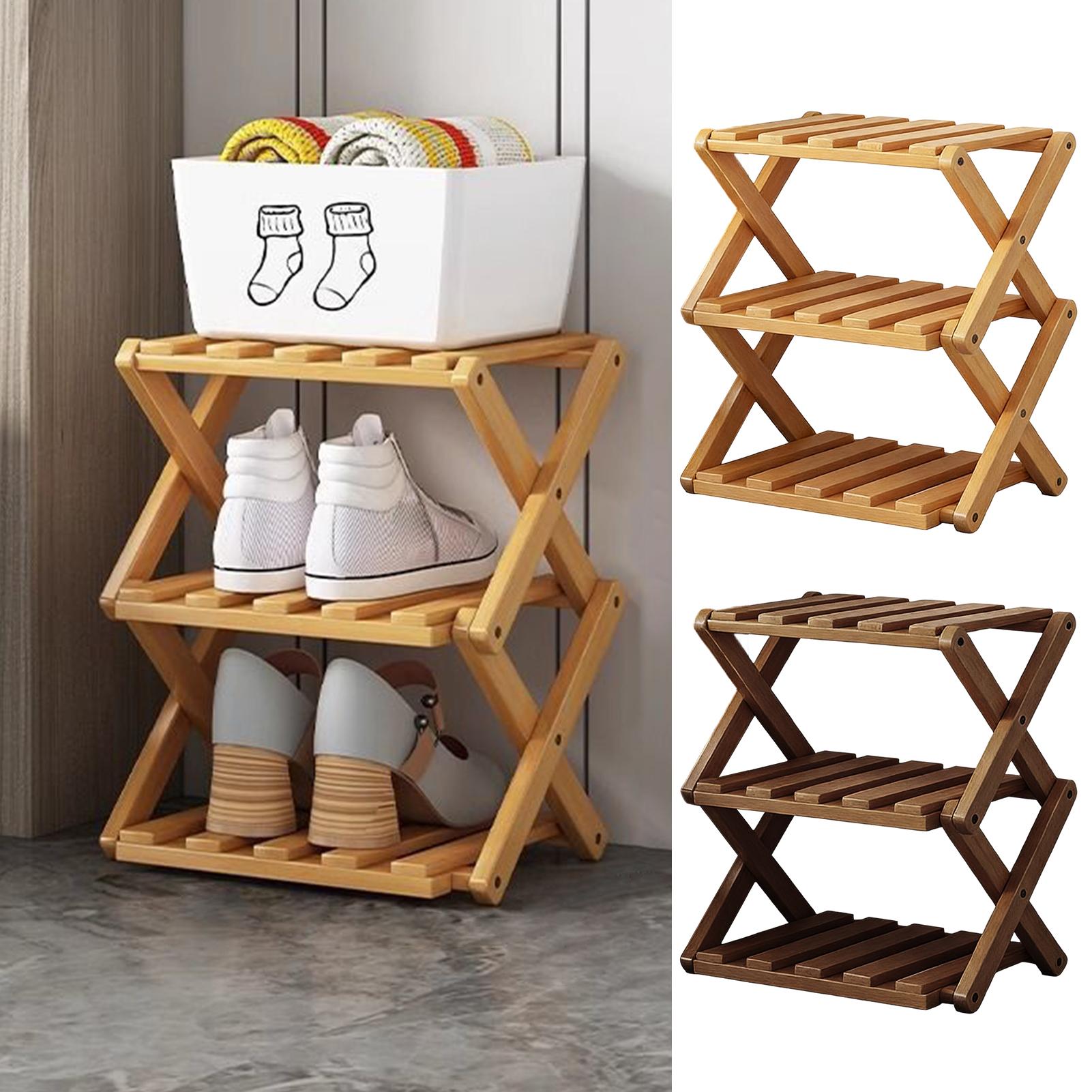 Wooden Shoe Racks 3-Tier Expan - Men Shoes Rack ulasan dan harga