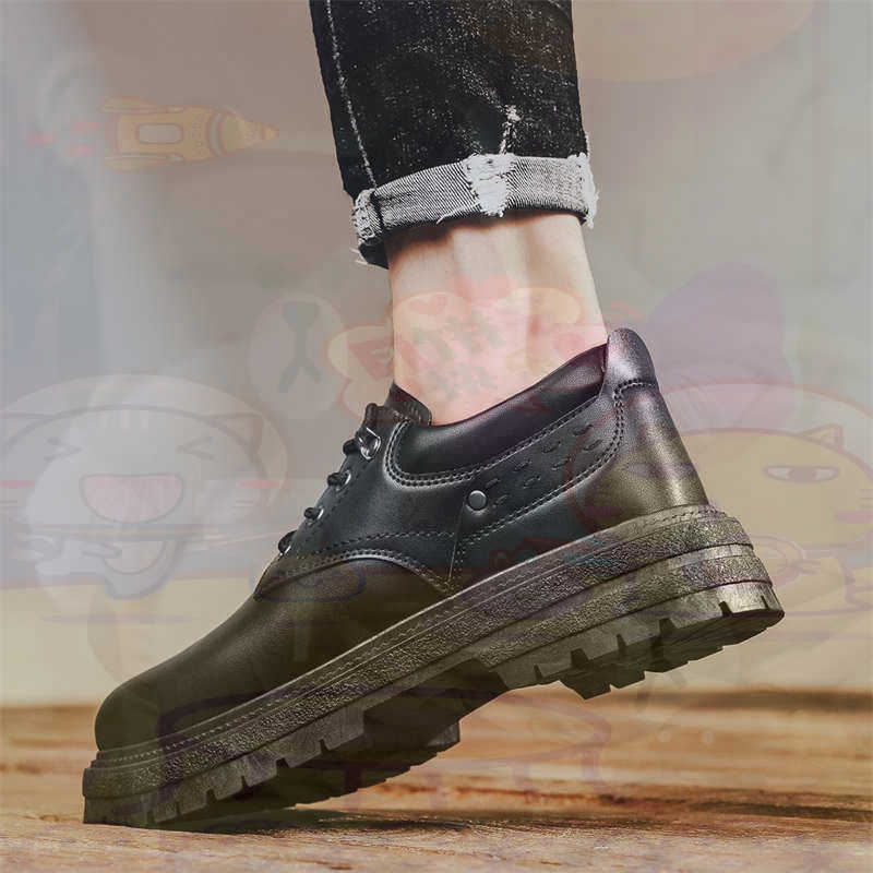 Dark Natural Leather Fashion T - Men Shoes White Colour ulasan dan harga