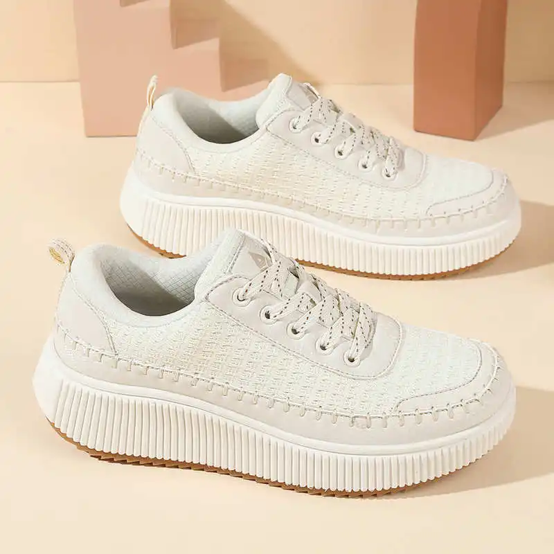 Brown Shoes Woman Flats Autumn - Men Shoes White Colour ulasan dan harga