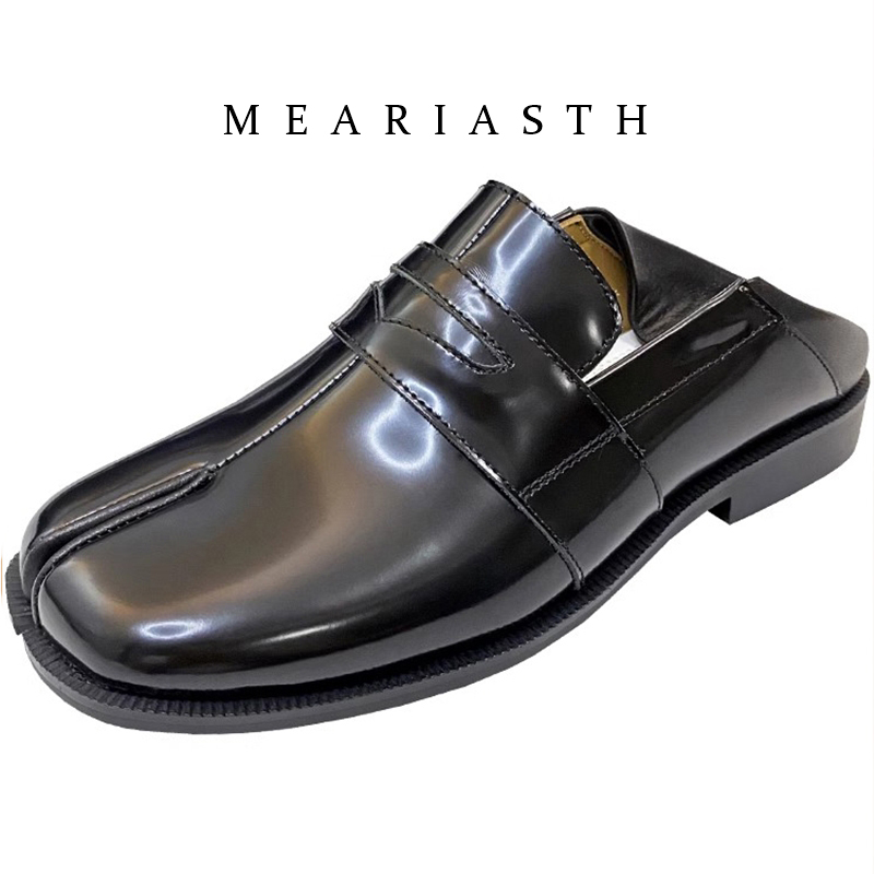 black Tabi Shoes Split Toe Pat - Men'S Shoes Wide Width ulasan dan harga