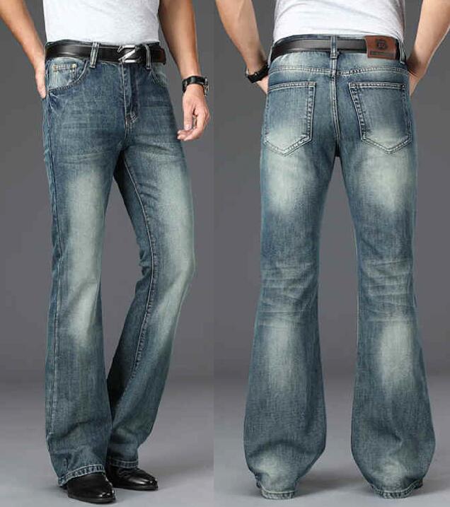 Men's Flared Jeans Loose Men B - Men Shoes Jeans ulasan dan harga