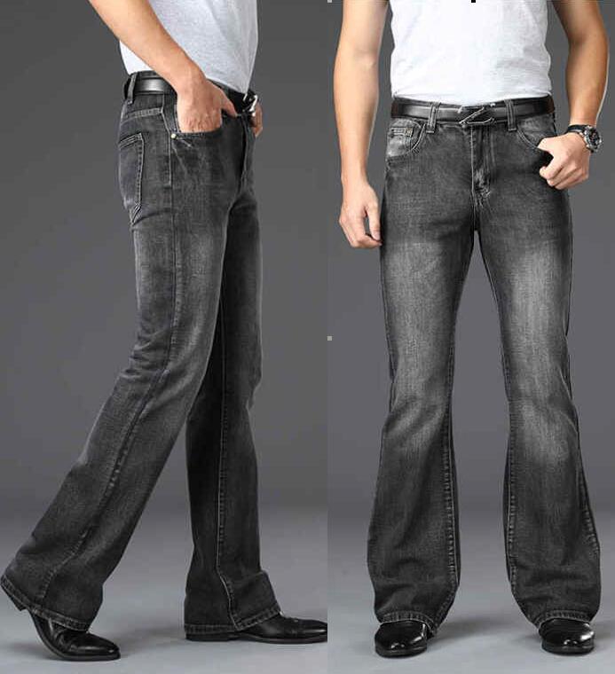 Men's Flared Jeans Loose Men B - Men Shoes Jeans ulasan dan harga