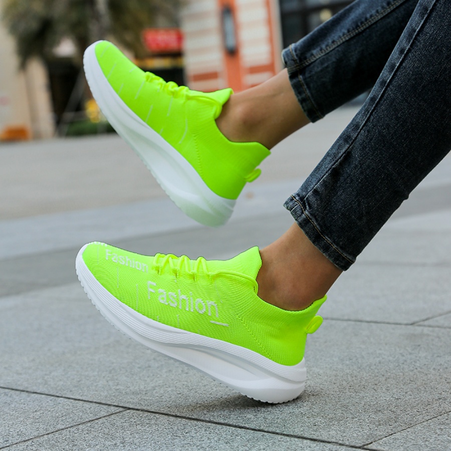 Men's Fashion Letter Sock Snea - Mesh Trainer Breathable ulasan dan harga