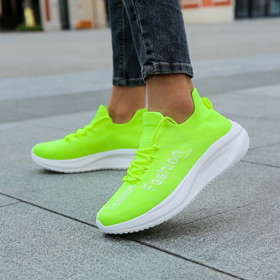 Men's Fashion Letter Sock Snea - Mesh Trainer Breathable ulasan dan harga