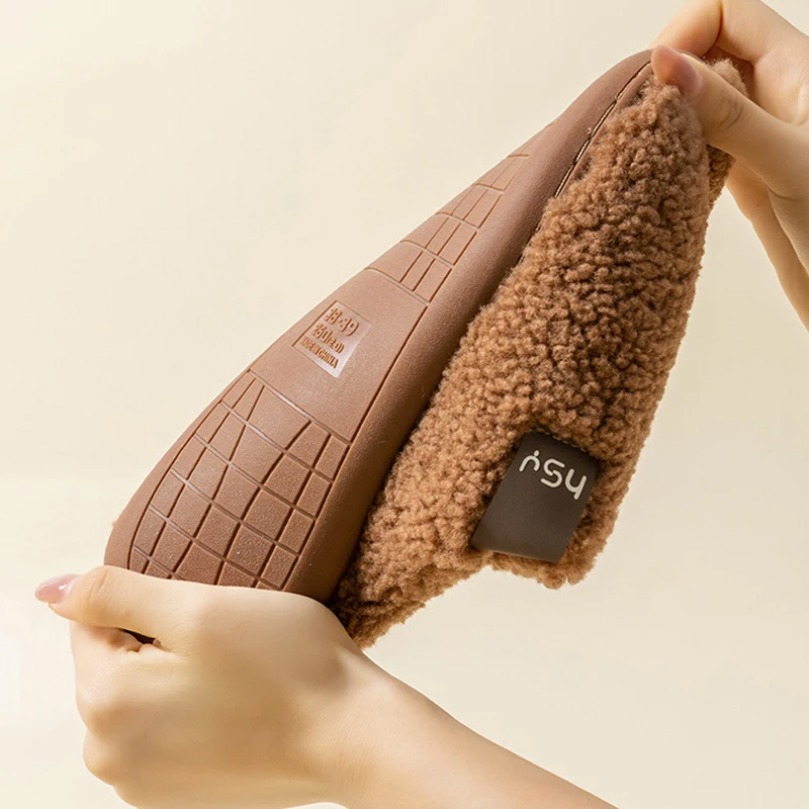 House Slipper Women Fuzzy Fur  - Men'S Shoes Grip ulasan dan harga