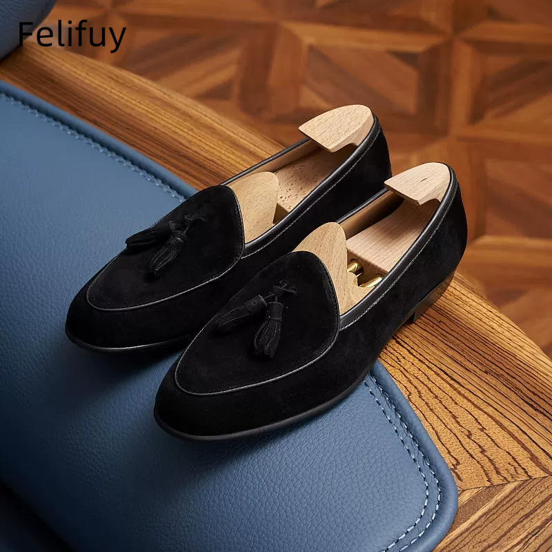 Italian kinds Cow Suede Men's  - Men Shoes Kinds ulasan dan harga