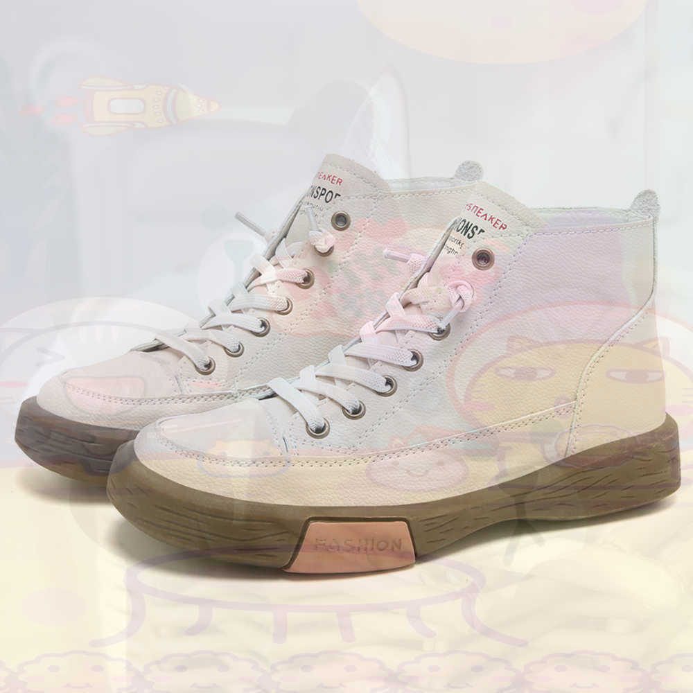 High Top Hi Cut Offers Skatebo - Men Shoes White Colour ulasan dan harga