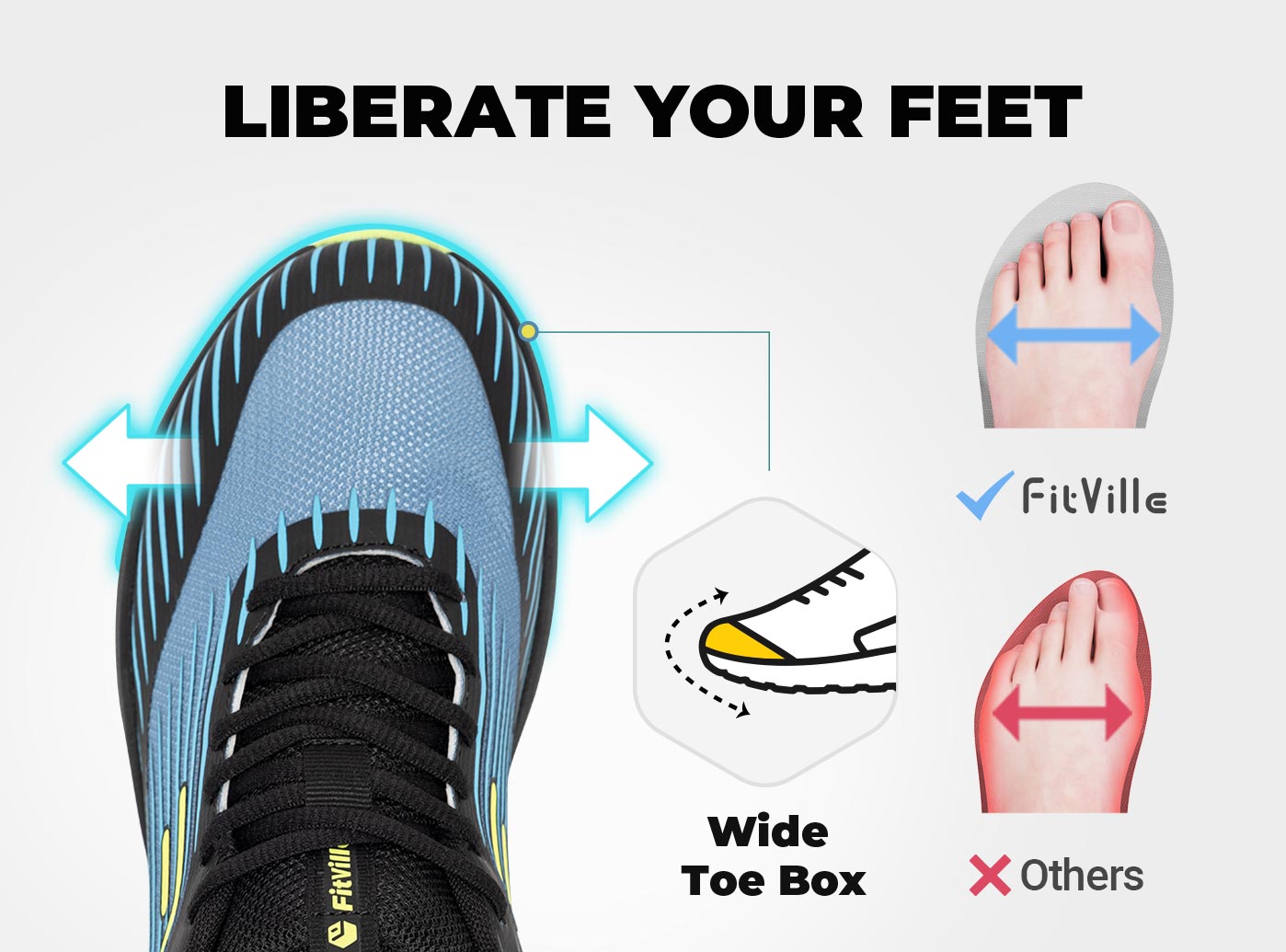 FitVille Men's Trail Running S - Men'S Shoes Wide Width ulasan dan harga