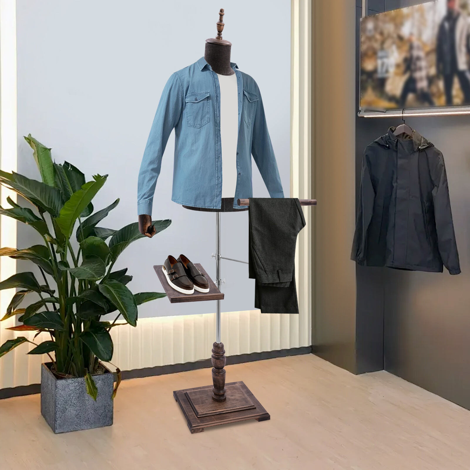 Male Mannequin with Arms, Pant - Men Shoes Rack ulasan dan harga