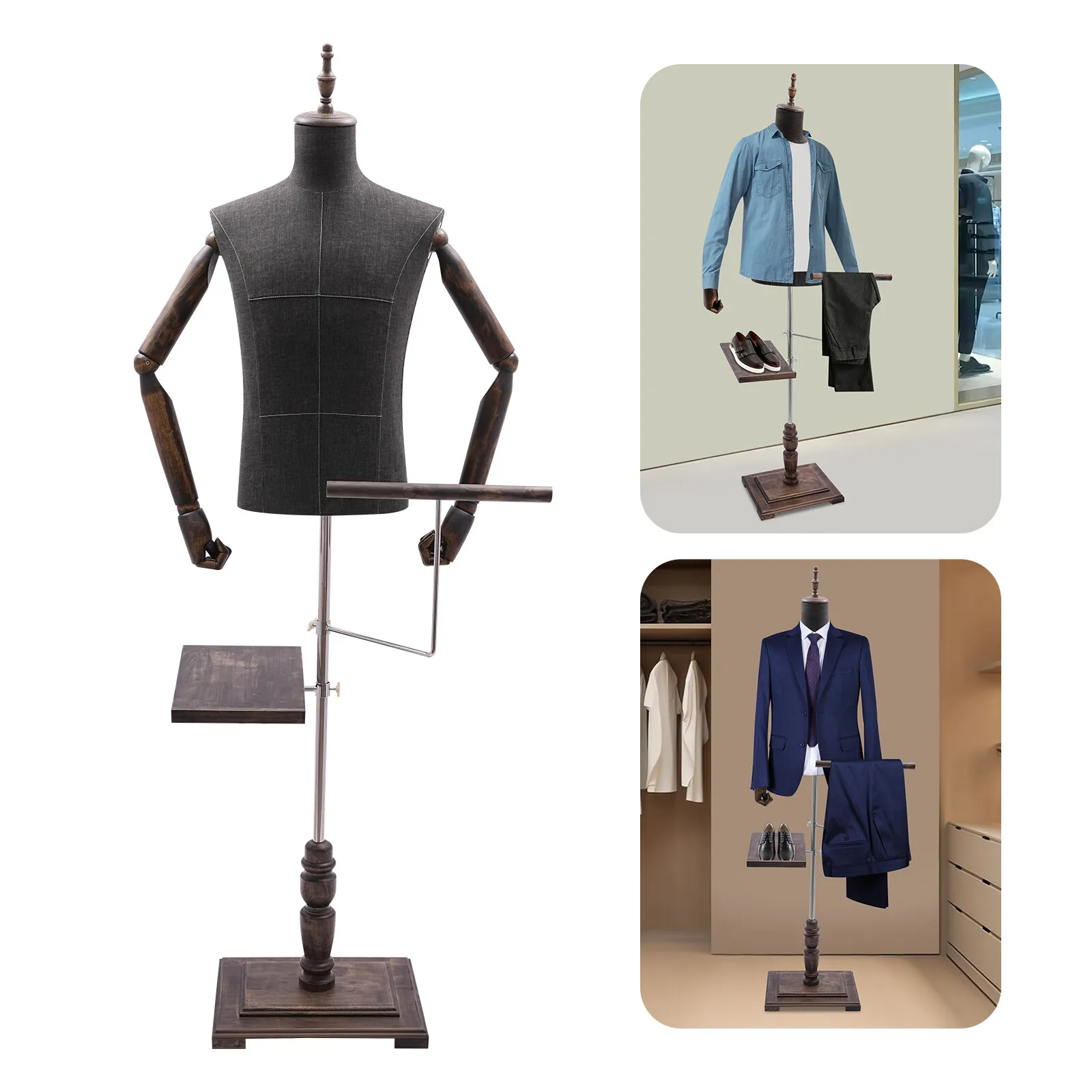 Male Mannequin with Arms, Pant - Men Shoes Rack ulasan dan harga