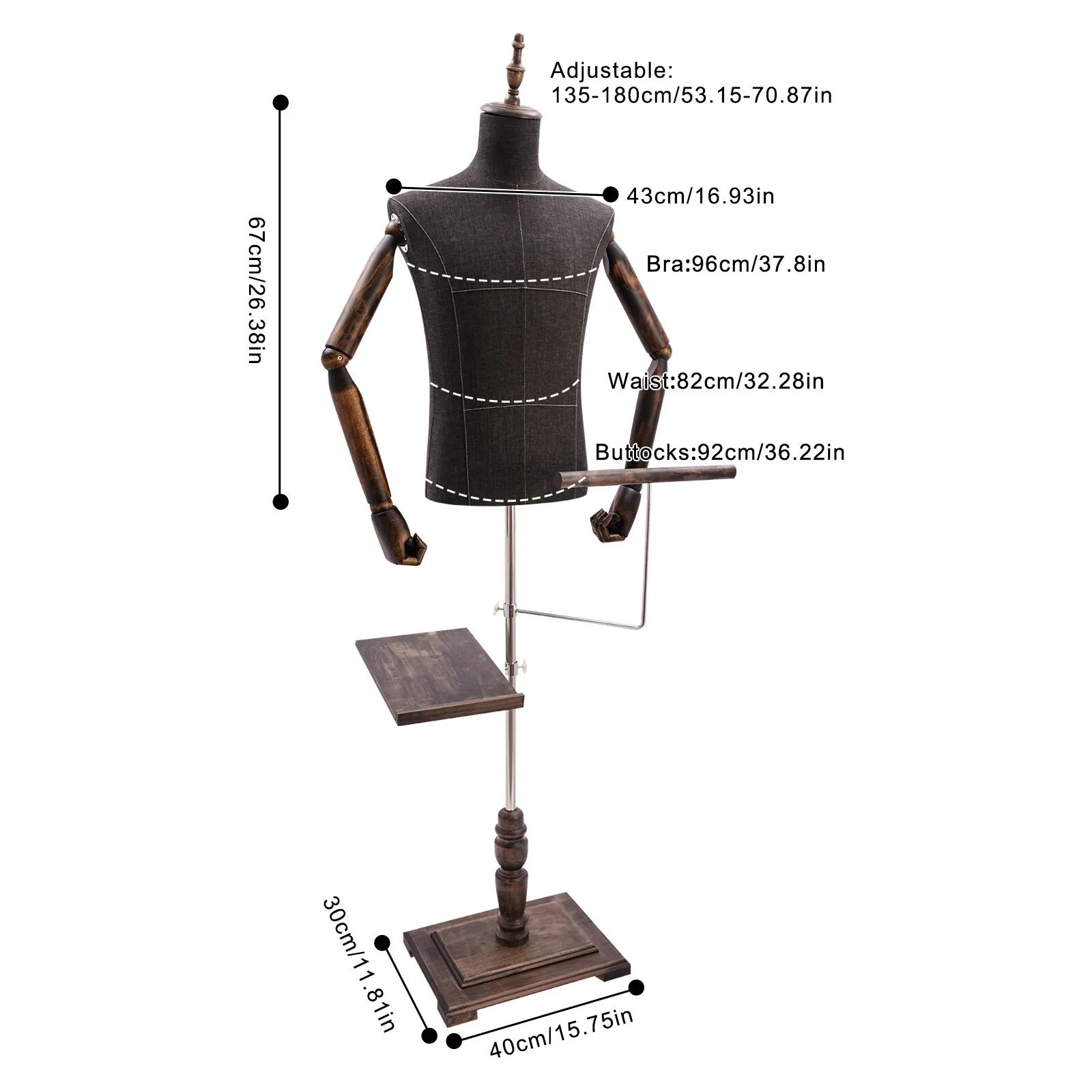 Male Mannequin with Arms, Pant - Men Shoes Rack ulasan dan harga