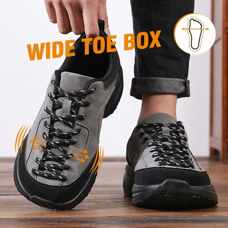 Men Wide Suede Hiking Shoes No - Men'S Shoes Zero Drop ulasan dan harga