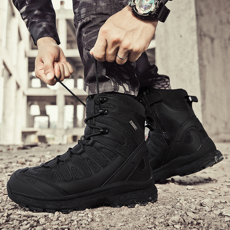 New Men Tactical Boots Militar - Hiking Boot Waterproof ulasan dan harga