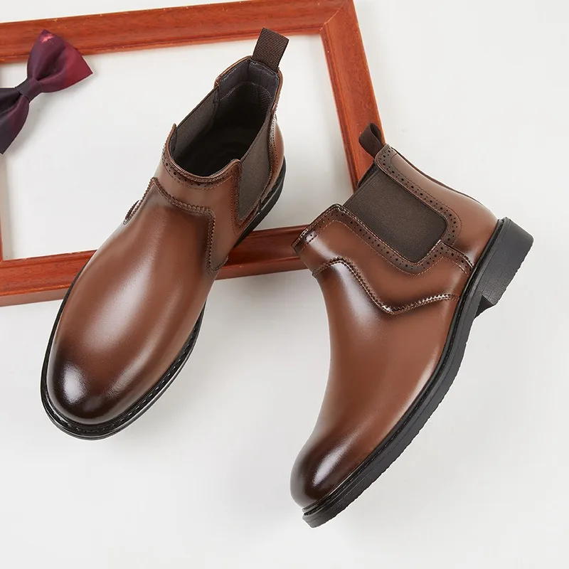 Vintage Mens Leather Oxford Bo - Men Shoes Oxford ulasan dan harga