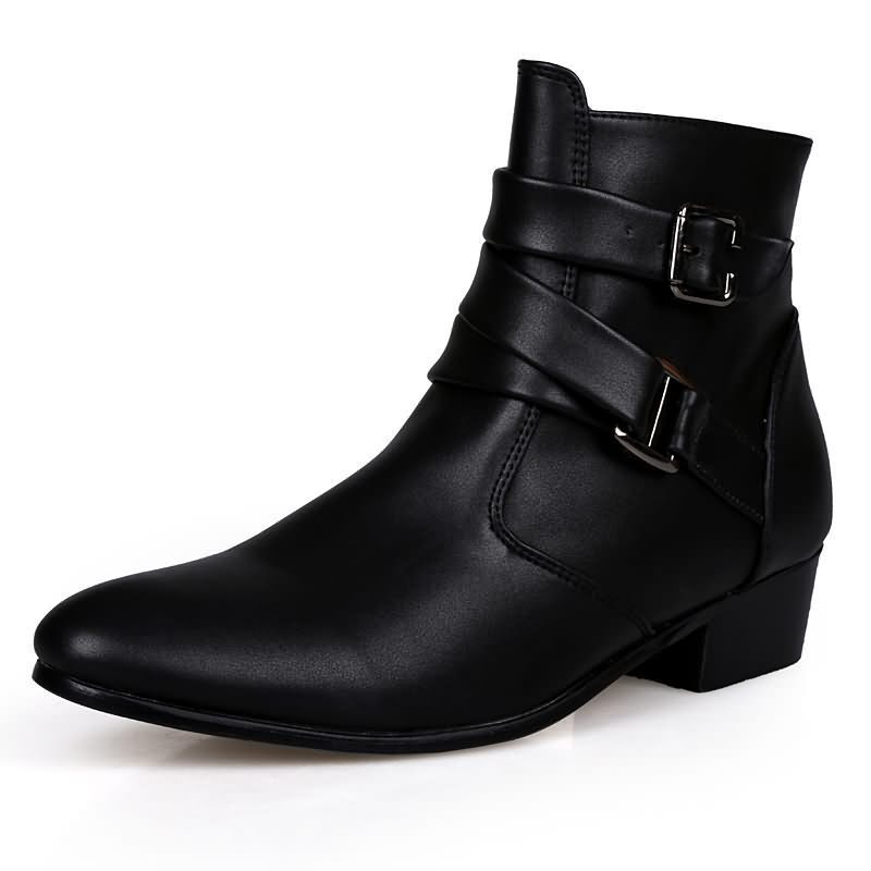 Luxury Men Boots Leather Chels - Men Shoes White Colour ulasan dan harga