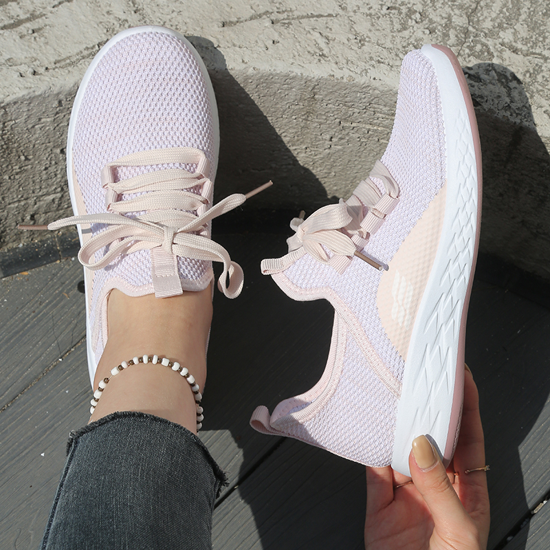 Breathable  Knit Women's Walki - Mesh Trainer Breathable ulasan dan harga