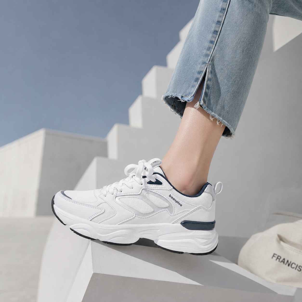 Baasploa Women's Platform Snea - Mesh Trainer Breathable ulasan dan harga