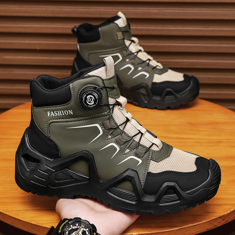 Men Tactical Boots Lace Up Bra - Hiking Boot Waterproof ulasan dan harga