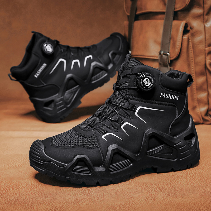 Men Tactical Boots Lace Up Bra - Hiking Boot Waterproof ulasan dan harga