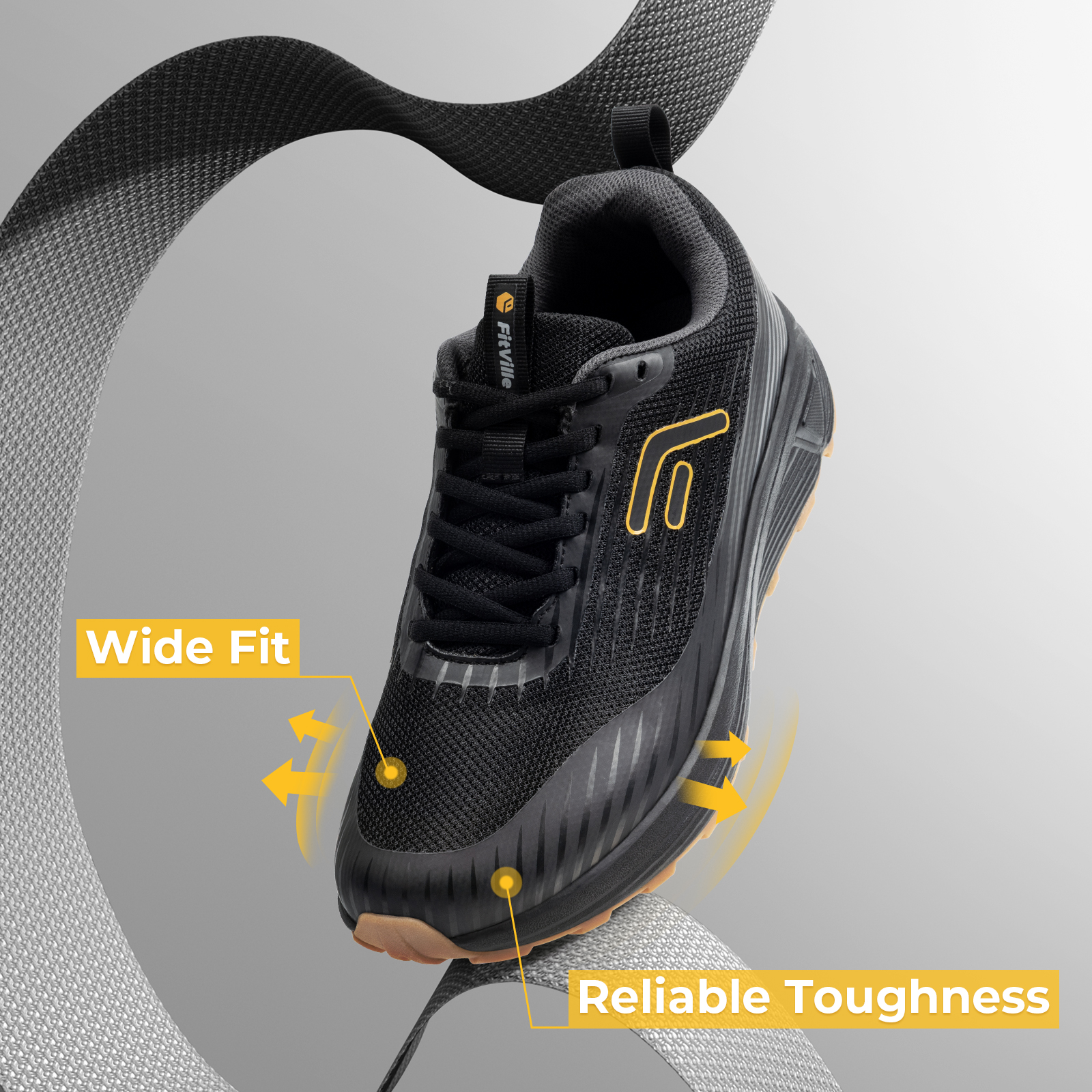 Fittington Men’s Sports Shoes  - Men'S Shoes Wide Width ulasan dan harga