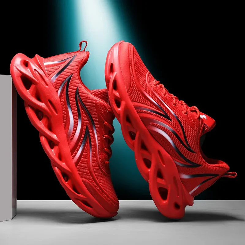 Fashion Running Shoes Men Flam - Mesh Trainer Breathable ulasan dan harga